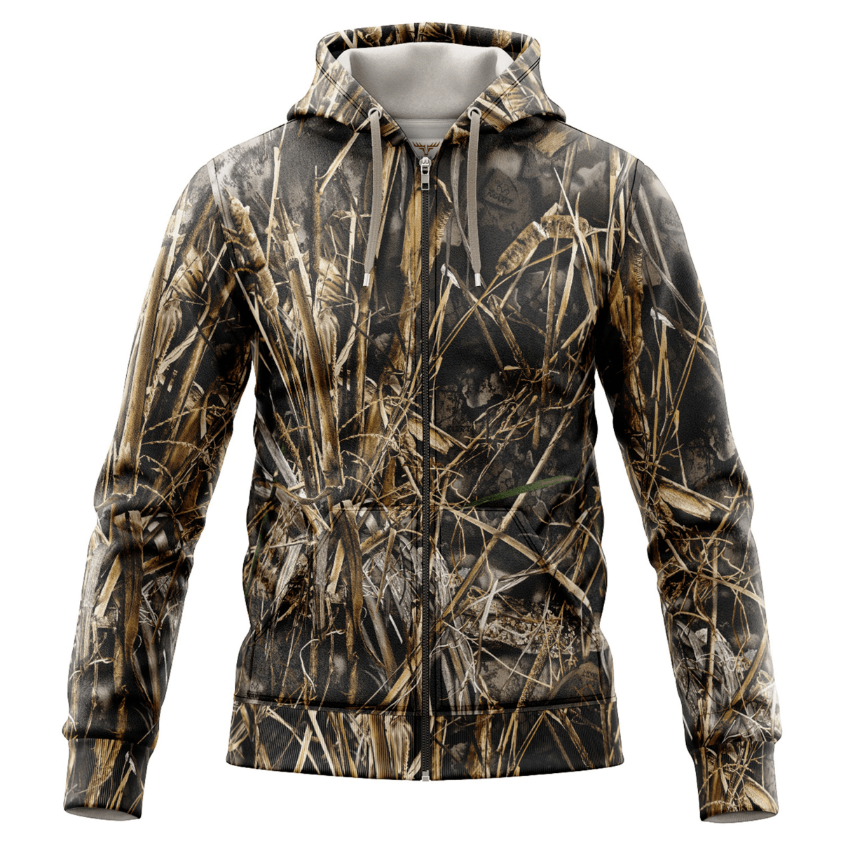 Antler® Men's 8.2 oz. Polar Fleece Full Zipper Hoodie with Pockets