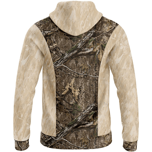 Mossy Oak® Men's 8.2 oz. Polar Fleece Zipper Hoodie W/ Pockets