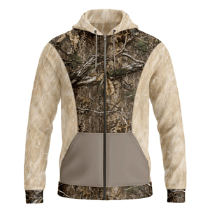 Mossy Oak® Men's 8.2 oz. Polar Fleece Zipper Hoodie W/ Pockets