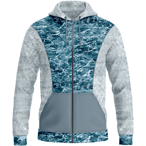 Mossy Oak® Men's 9.4 Oz. Full Zip Hoodie With Kangaroo Pocket