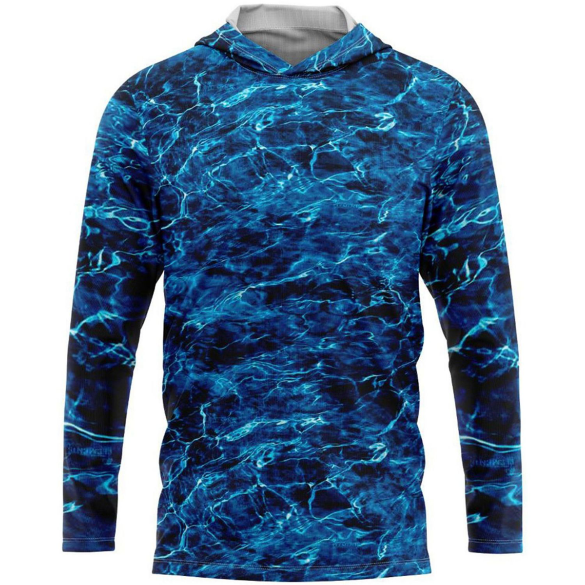 Mossy Oak® Men's 4.4 oz. Polyester Interlock Hooded T-Shirt, UPF 50+