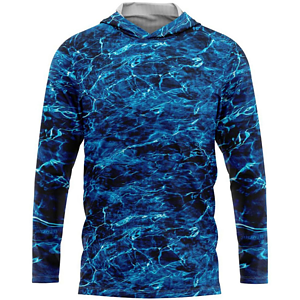 Mossy Oak® Men's 4.4 oz. Polyester Interlock Hooded T-Shirt, UPF 50+