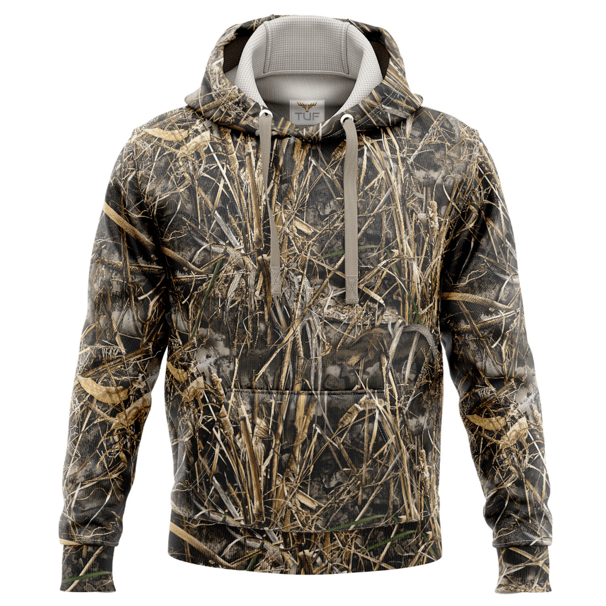 Mossy Oak® Men's 8.2 oz. Polar Fleece Pullover Hoodie W/ Kangaroo Pockets