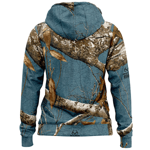 Mossy Oak® Women's 8.2 oz. Full Zip Hoodie with Kangaroo Pocket