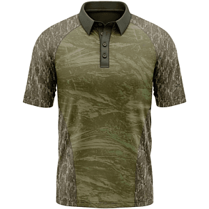 Mossy Oak® Men's 4.4 oz. Polyester Interlock Raglan Polo Shirt