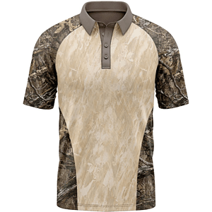 Mossy Oak® Men's 4.4 oz. Polyester Interlock Raglan Polo Shirt