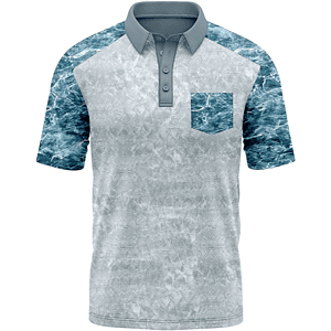 Mossy Oak® Men's 4.4 oz. Polyester Interlock Polo with Pocket & UPF 50+