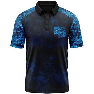 Mossy Oak® Men's 4.4 oz. Polyester Interlock Polo with Pocket & UPF 50+