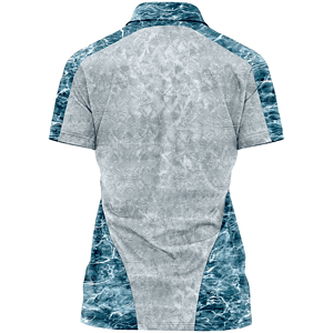Mossy Oak® Women's 4.4 oz. Polyester Interlock Raglan Polo Shirt, UPF 50+