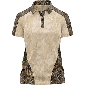 Mossy Oak® Women's 4.4 oz. Polyester Interlock Raglan Polo Shirt