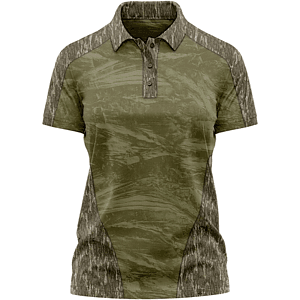 Mossy Oak® Women's 4.4 oz. Polyester Interlock Raglan Polo Shirt