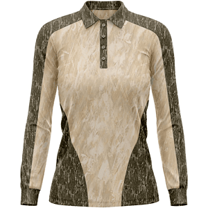 Mossy Oak® Women's 4.4 oz. Polyester Interlock Long Sleeve Polo Shirt