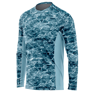 Mossy Oak® Men's 4.4 oz. Polyester Interlock Long Sleeve T-Shirt, UPF 50+