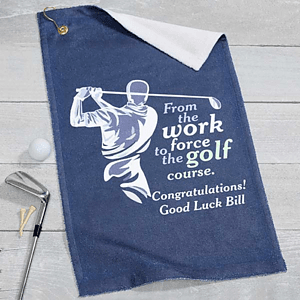 Quick Dry 200G Micro Fiber Golf Towel w/ Grommet & Hook