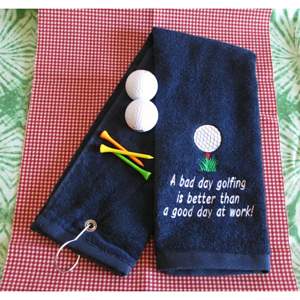 Quick Dry 200G Micro Fiber Golf Towel w/ Grommet & Hook