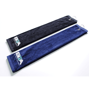 450G 100% Cotton Embroidered Golf Towel w/ Carabiner 15.5 " x 24.4"