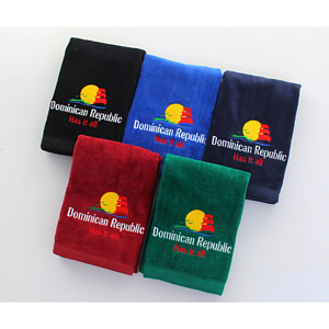 450G 100% Cotton Embroidered Golf Towel w/ Carabiner 15.5 " x 24.4"