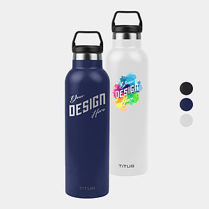 Premium 25 oz TiTUS® Double Wall Stainless Steel Insulated Water Bottle