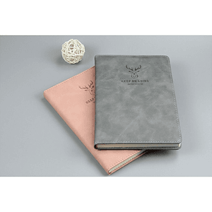 TiTUS® Executive Velveteen PU Lather A5 Notebook with Bookmark