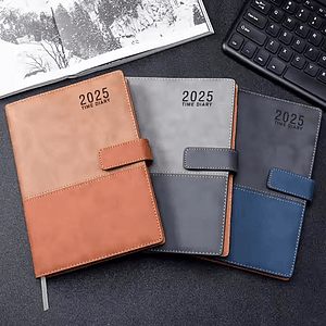 TiTUS® Valvetine A5 Business Notebook with Bookmark & PU Buckle