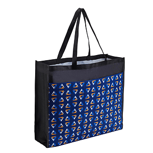 Rock'it 3-Day PET Non-Woven Tote Bag with Sublimated Front Pocket & Gusset (18" x 16" x 5")