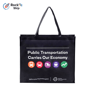 Rock'it 3-Day Sublimated PET Non-Woven Grocery Tote Bag w/ Gusset - 2 Sided (18" x 16" x 5")