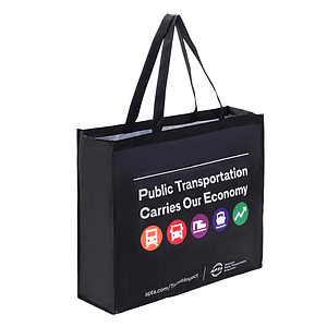 Rock'it 3-Day Sublimated PET Non-Woven Grocery Tote Bag w/ Gusset - 2 Sided (18" x 16" x 5")