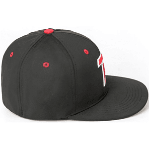 Premium 6-Panel Mid Crown Tactel Fabric Spandex Shape with Flat Bill Visor Cap