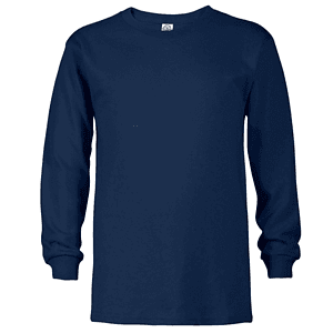 Delta 5.2 oz 100% Preshrunk Cotton Youth Pro Weight Long Sleeve T-Shirt