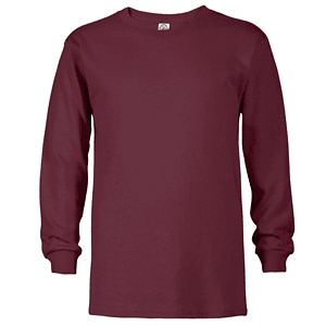 Delta 5.2 oz 100% Preshrunk Cotton Youth Pro Weight Long Sleeve T-Shirt