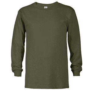 Delta 5.2 oz 100% Preshrunk Cotton Youth Pro Weight Long Sleeve T-Shirt