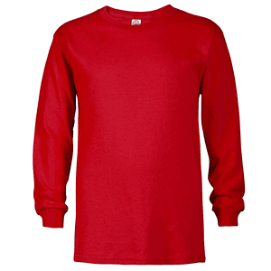 Delta 5.2 oz 100% Preshrunk Cotton Youth Pro Weight Long Sleeve T-Shirt