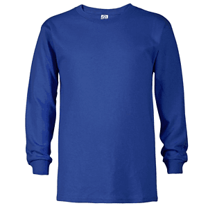 Delta 5.2 oz 100% Preshrunk Cotton Youth Pro Weight Long Sleeve T-Shirt