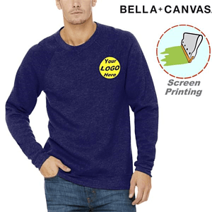BELLA+CANVAS Unisex Sponge Fleece Raglan Sweatshirt 7 oz.