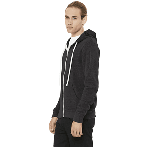 BELLA+CANVAS Unisex Triblend Sponge Fleece Full-Zip Hoodies