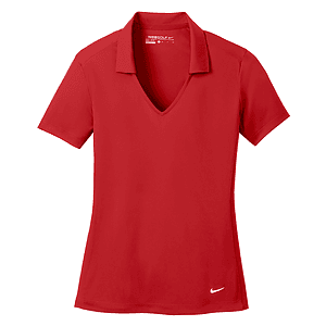 Nike Ladies Dri-FIT Vertical Mesh Polo w/ Screen Print 4.4oz
