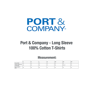 Port & Company 5.4 oz 100% Cotton Performance Long-Sleeve T-shirt