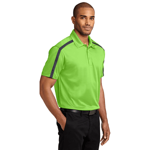 Port Authority Silk Touch Performance Colorblock Stripe Polo