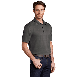 Port Authority Stretch Heather Polo w/ Screen Print 5.2 oz.