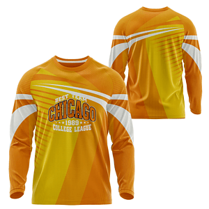 Unisex 150 GSM Short Hole Mesh Performance Sublimation Long Sleeve T-shirt