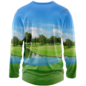 Men's 160 GSM  Birdseye mesh Sublimation Long Sleeve T-shirt