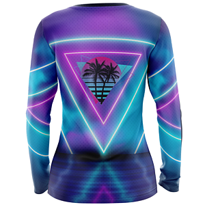 Women's 160 GSM Birdseye mesh Sublimation Long Sleeve T-shirt