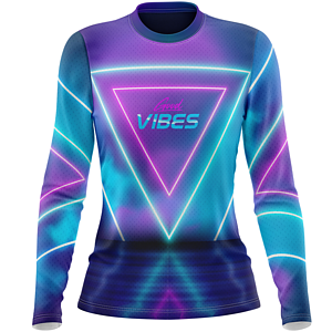 Women's 160 GSM Birdseye mesh Sublimation Long Sleeve T-shirt