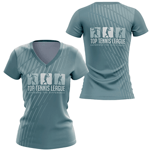 Women 150 GSM Jacquard Mesh Performance Short Sleeve Sublimation V-Neck T-shirt