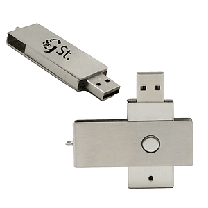 Swivel Metallic Radial USB Flash Drive