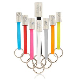 Keychain Dual USB Charging Cable