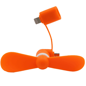 Mini USB Fan Dual with Lightning and Micro USB
