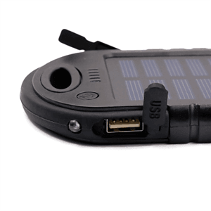 POPULAR 4000 MAH SOLAR POWER BANK WITH CARABINER