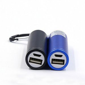 Cylindrical 2200 mAh Power Bank w/ Carabiner USA Powerbanks