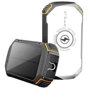 water proof portable Solar Power Banks 20000mAh Led Light with Wireless charger